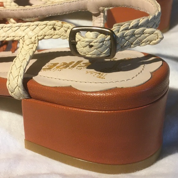 Miss “L” Fire 🔥 braided leather sandals 👡 NWT - Picture 4 of 7
